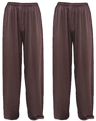 Rubruan Kampfkunst Tai Chi Trainingshosen – Zwei Hosen für Kampfsport Taiji Kung Fu Wushu Yoga Unisex Damen Herren Freizeithose Weite Beine Bloomers Elastisch Erfrischend aus Viskose