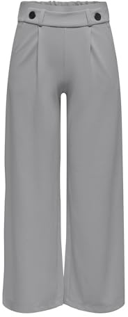 JDY Femme Jdygeggo New Long JRS Noos Pantalon avec Coupe Large, Gris Formel, L / 32L EU