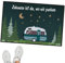 BETESSIN Lustige Camping Fußmatte 40x60cm - Zuhause ist da, wo wir parken - Fussmatte für innen & außen - Camping Geschenke für Camper Wohnwagen - Türmatte Fußabtreter Dünne 5mm