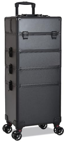 Trolley Hairdresser Cart On Wheels Cosmetic Case Makeup Case Rolling Beauty Salon Case Professional Makeup Case Organiser Beauty Rollling Trolley Box