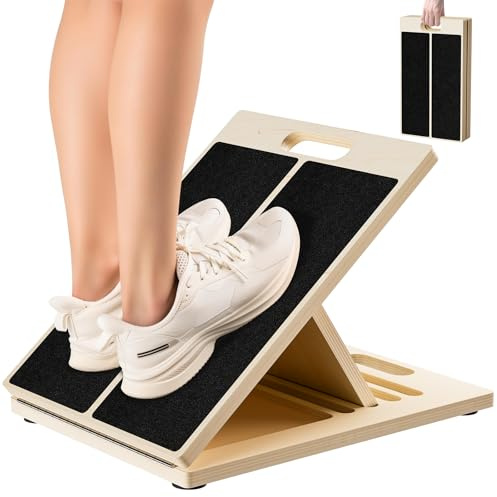 Slant Board, Adjustable Stretch Board 5 Position Incline Calf Stretcher