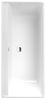 Villeroy & Boch Collaro Duo Rechteckige Badewannen, Einbau, Acryl, 1800 x 800 mm, Ab- und Überlauf: Gold, UBA180COR2JV
