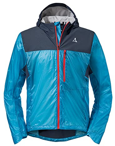 Schöffel Herren Hybrid Jkt Flow Trail M, extrem leichte MTB Jacke, winddichte, atmungsaktive Fahrradjacke mit vorgeformten Ellbogen, methyl blue, 54