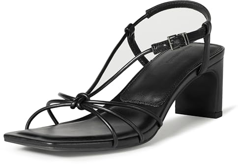 Amazon Essentials Donna Sandali con Tacco Largo e Cinturino