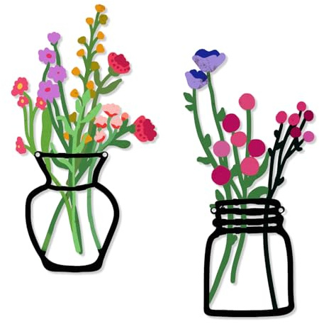 2 pcs de flores de metal de pared Artes Decoración rústica de granja Cuarto de baño Decoración de la pared Decoración de la pared del comedor Decoración minimalista Regalos de inauguración de la casa