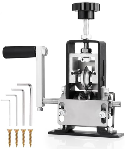 Manual Wire Stripping Machine, 2 IN 1 Drill-Powered/Hand Crank Wire Peeler Machine, For 0.06-1(1.5~25 mm) Scrap Copper, Wire Stripping Tool for DIY Cable Copper Recycling(Black)