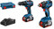 Bosch Professional 18V System Cordless Combi Kit: GDX 18V-200 + GSB 18V-55 (incl. 2X 4.0 Ah GBA 18 V Rechargeable Battery, Quick Charger GAL 18V-40, in L-Carrying Case)