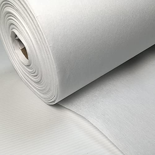 Tela para planchar, de peso medio, 90 cm de ancho, para costura (3 metros), color blanco