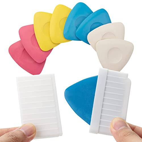 Mr. Pen- Tailors Chalk Set, 8pcs Tailor Chalk with 2 Holders Set, Fabric Chalk, Sewing Chalk, Sewing Chalk for Fabric, Tailors Chalk for Fabric, Tailor Chalk Holder, Triangle Fabric Chalk
