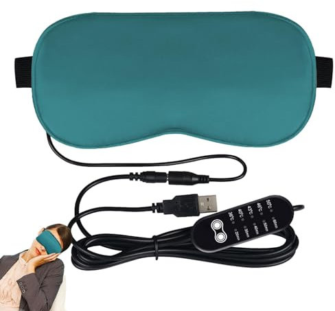 Yeux gonflés – Masque chauffant pour les yeux, coussin chauffant électrique pour les yeux secs | Compresse oculaire électrique USB pour les yeux secs style blépharite, masque chauffant pour