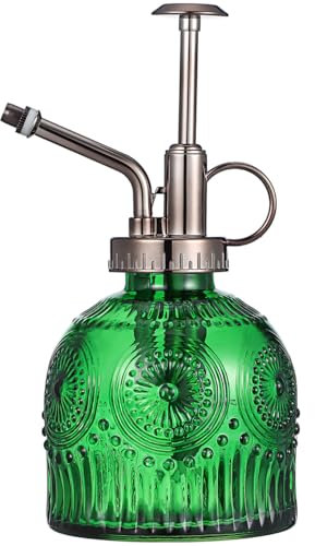 HANABASS Glass Plant Mister Spray Bottle, Plant Mister Fine Mist Garden Sprayer, Pump Spray Bottle, Bonsai Watering Can, Bronze Pump, Garden Pressure Sprayer For Bonsai Flowers Succulent