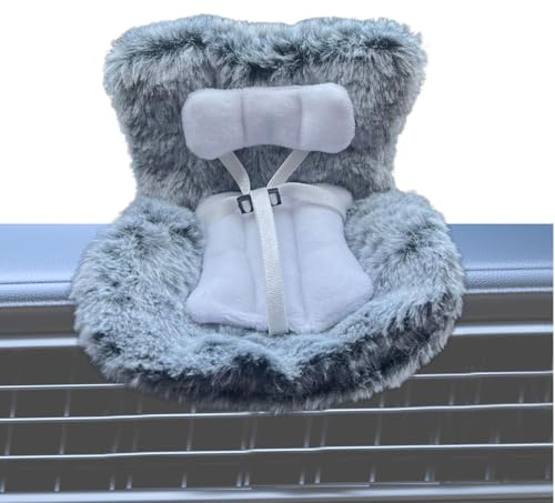 Asiento De Coche para Muñecas - Asiento De Seguridad para Coche con Personajes para Ventilación De Aire Acondicionado | Sofá De Peluche con Personajes para Ventilación De Coche, Camioneta Y