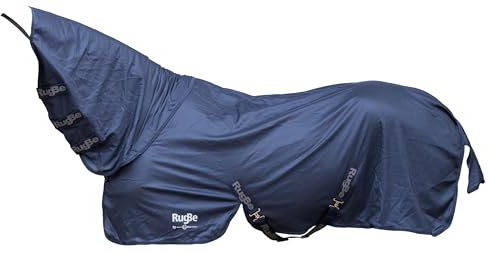 Covalliero Manta antimoscas RugBe SuperFly, manta para caballos, manta de montar, azul marino, 115 cm, 165 cm, caballo, lavable a máquina a 30 °C