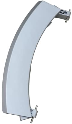 Lichtblau Türgriff mit Achsen in silber für Bosch Siemens 00648581 00751783 I Griff aus Kunststoff für Waschmaschinen & Waschtrockner I Ersatzteile Bosch Waschmaschinen & Kondenstrockner