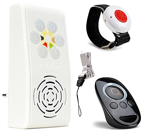 HelpLine 230 Sicherheitspakete: Hausnotruf mit Notruf Sendern für die häusliche Pflege, Pflegeruf Paket 1