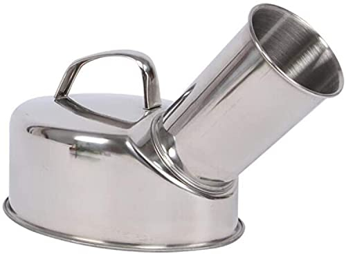 FBWSM Auslaufsicheres Urinal, verdickter 304 Edelstahl männliche Urinflasche wiederverwendbare multifunktionale Urinflasche für Männer