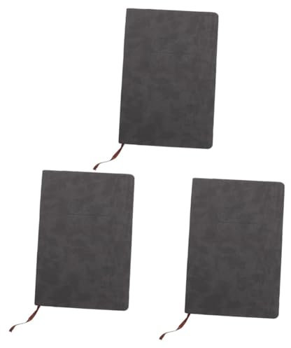 VILLCASE 3 Stück 2022 Kalenderbuch Zeitschriftenplaner drahtgebundenes Tagebuch Agendaplaner Tagesplaner schülerkalender kalender für Zeitplan-Notizblock Reise Notizblock Papier Grey