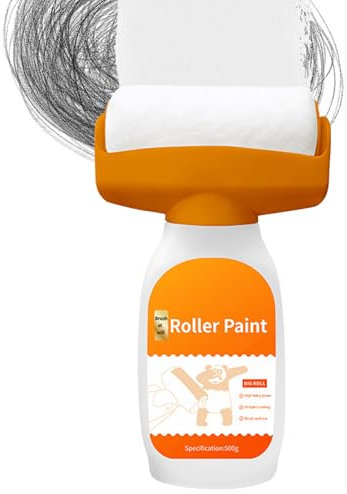 Wall Patching Roller Brush, Portable Wall Roller Paint Brush Repair, Multifunctional Wall Repair Tool with Strong Paint Power for Kitchen, Living Room, Living Room, Toilet, Bedroom