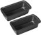 POHOVE 2PCS 1lb Mini Loaf Pans, Stainless Steel Baking Tins with Non-Stick Coating, Reusable Rectangular Bread Pans for Oven, Air Fryer, Freezer, and Meal Prep, Durable, Space-Saving Bakeware
