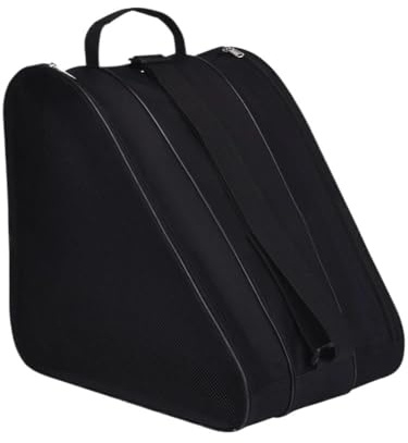 PSNKLMM Skischuhtasche Rollschuhtasche, Eislaufschuhtasche, Ski- und Schneestiefeltasche aus Oxford-Gewebe, Mehrfach-Schultertasche for Eislaufsportarten(Black)