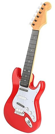 HEEPDD Chitarra Elettrica per Bambini, Chitarra Elettrica in Plastica con modalità di Riproduzione Musicale e Registrazione per Ragazzi e Ragazze, Leggera e Portatile per Divertimento in Movimento