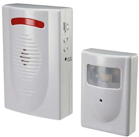 Proxe 560230 Mini Centralina d'Allarme con Rilevatore di Presenza, Bianco