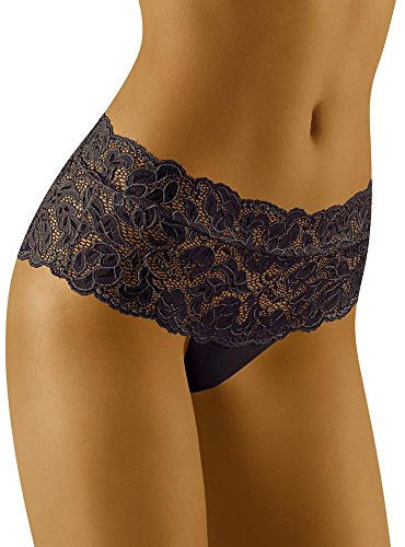 Wolbar Culotte in Pizzo per Donna WB413, Nero,M