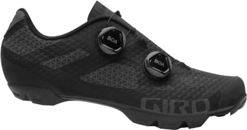 Giro Sector Men's Mountain Bike Shoe, Black/Dark Shadow, US10.5-11 / EU 44.5