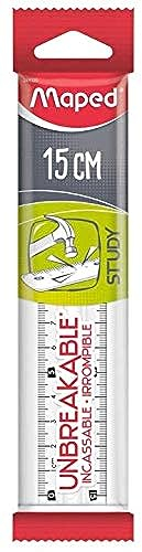 Unzerbrechliches Lineal, 15 cm, transparent