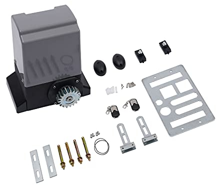 550W / 750W Schiebetorantrieb 1200kg/2000kg Toröffner Torantrieb Tor Antrieb mit Fernbedienung, IP44 Wasserdichter (550 W)