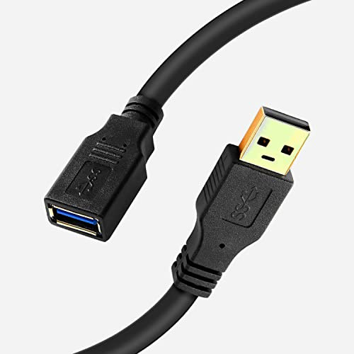 Meokse 25FT USB 3.0 Extension Cable - Compatible with Webcam, Camera, Phone, USB Hub, Mouse, Keyboard, Printer, Hard Drive, VR
