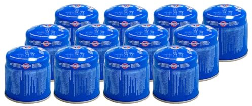 Vito - 12 cartucce di gas per campeggio Vito, 190 g, bottiglia di gas butano, perforabile, sicurezza stop-gaz TUV
