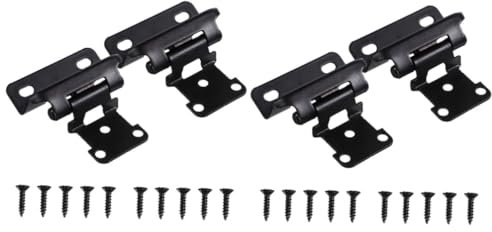 Artibetter 2ensembles Charnières De Cabinet à Fermeture Automatique Charnières Semi-cachées Pour Meubles De Cuisine Et Armoire Pour Portes Superposées Ouverture Et Fermeture Silencieuse