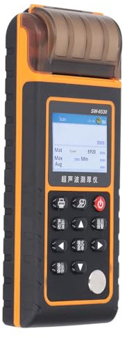 Medidor de Espesor Ultrasónico, Medidor de Espesor de Metales Digital de 1-300 Mm con Pantalla LCD Retroiluminada para Datos de Alarma de Límite Automotriz de Automóviles,