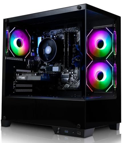 ADMI Gaming PC • AMD Ryzen 7 5700X • NVIDIA RTX 5070 Ti 16GB GDDR7 • 32GB 3200MHz DDR4 RAM • 1TB NVMe SSD • WIFI • VR Ready • Charger RGB Panoramic Gaming PC Case • No Operating System