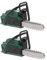Yardwe 2 Stück Mini-kettensäge Miniatur Mini- Kleines Kettensägenmodell Mini-szenenornament Simuliertes Gartengerät Mini Garten Kettensäge Statue Mini House Prop Pvc Green
