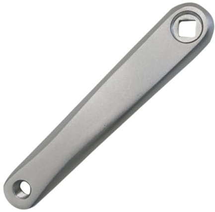 KiBcsLic Bicicleta Brazo de Brazo de Manivela Izquierdo Pieza Universal Aleación de Aluminio Ligero y Conveniente para Reparación Ciclismo, Agujero Rómbico