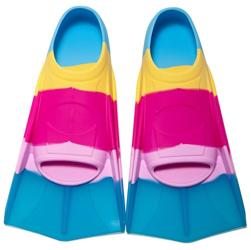 Azuunye Kids Swim Fins Youth Short Blade Swimming Training Flippers