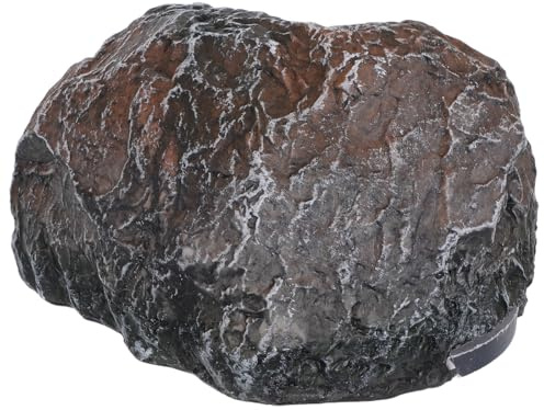 Sosoport Caja de Llaves Oculta para Exterior Piedra de Resina Resistente Intemperie, Adorno Decorativo de Jardín Compartimento Secreto para Guardar Llaves, Seguridad y Almacenamiento
