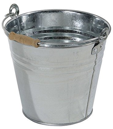 Secchio ZINCATO Metallo LAMIERA Acqua POZZO Giardino LT. 10