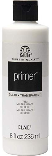 Plaid PE7232 Folk Art Clear Paint Primer, 8 oz.