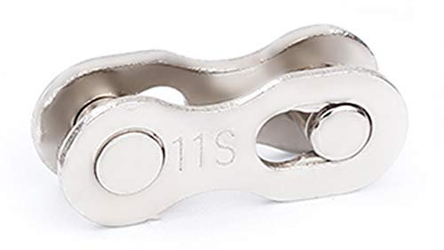 Domybest 1 Paire Maillons de Chaîne de Vélo Connecteur de Chaîne de Vélo Attaches Rapides Argent Réutilisable Maillons Manquants pour Chaîne Vélo