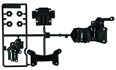 TAMIYA 310005574 TA-02/01 Ateile alloggiamento trasmissione anteriore - accessori per modelli RC, parte tuning; pezzo di ricambio, modello RC, veicolo telecomandato