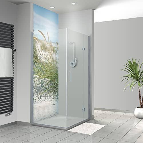 WANDFREUDE individuelle Duschrückwand Aluverbundplatte auf Maß (1 Stück - Strand an der Nordsee - Premium Matt Lack) – Dusche Wandverkleidung Duschwandverkleidung Duschrückwände