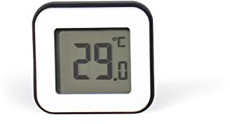 SCS Sentinel - HCN0075 - Digitales Thermometer - Innenhygrometer - Meteorologisches Instrument - Digitormer Magnet - Schwarze Farbe