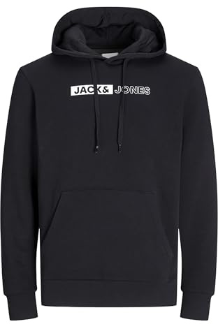 JACK & JONES herr Jjecorp Logo Sweat Hood Play Noos Tröja med huva