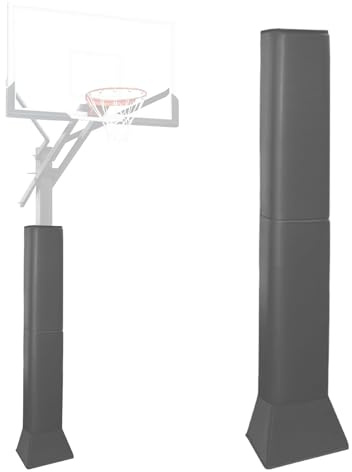 VANCL Pole Pad Square Outdoor Pole Padding Basketball Pole Pads Wrap Around Post Pading Base Padding Waterproof Goal Padding for Protection(Fit 4''x4'' Pole&Base-5 Feet Tall-Grey)