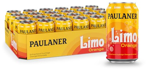 Paulaner Limo Orange • Erfrischungsgetränk Orangengeschmack•EINWEG (24x0,33l)