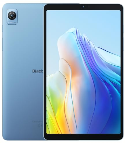 Blackview Tab 60 - Dünnes, Leichtes Tablet mit Touchscreen - 8,68“ Display - 6 GB RAM + 128 GB ROM - Unisoc T606-5 MP + 8 MP Kameras - 6050 mAh Akku - Blau