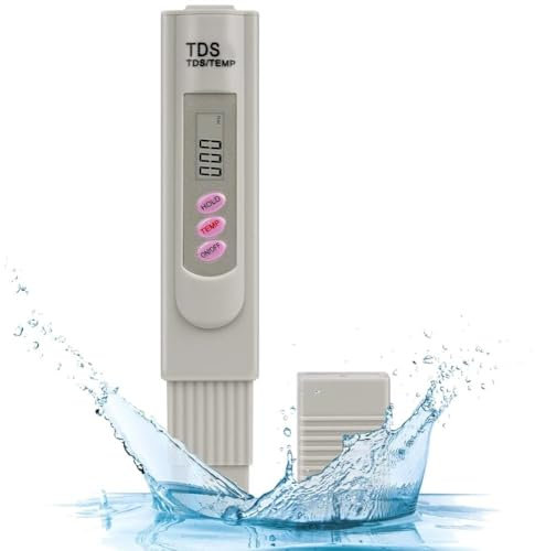 Flintronic Medidor Digital de TDS+EC para Calidad del Agua, Alta Precisión 3 en 1 para Piscinas, Acuarios - Nuevo